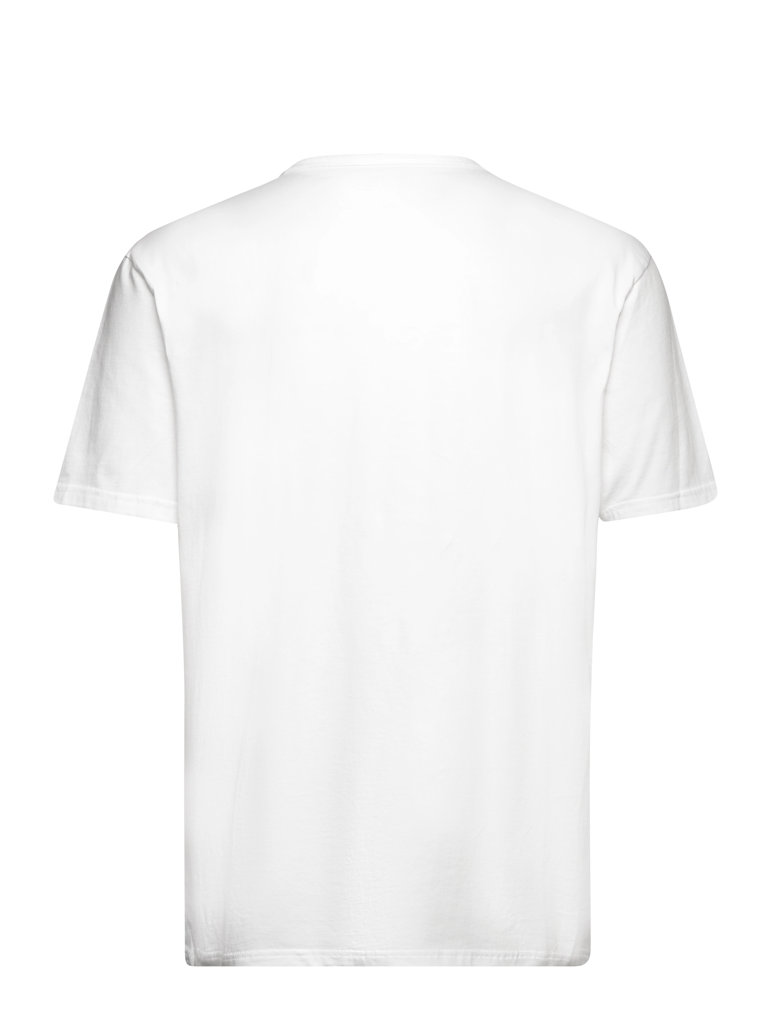 Calvin Klein - S/S CREW NECK - white w/ black logo - 2