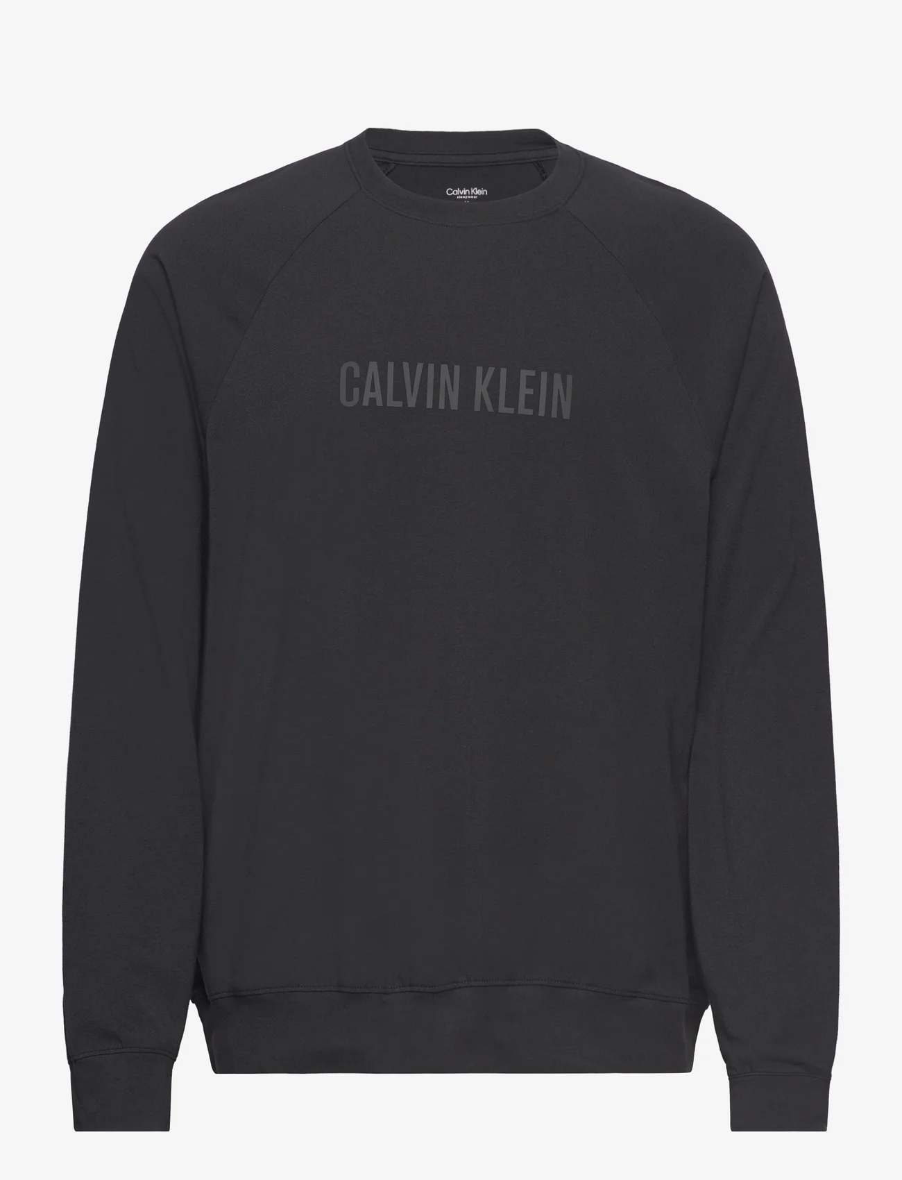 Calvin Klein - L/S SWEATSHIRT - medvilniniai megztiniai - black - 0