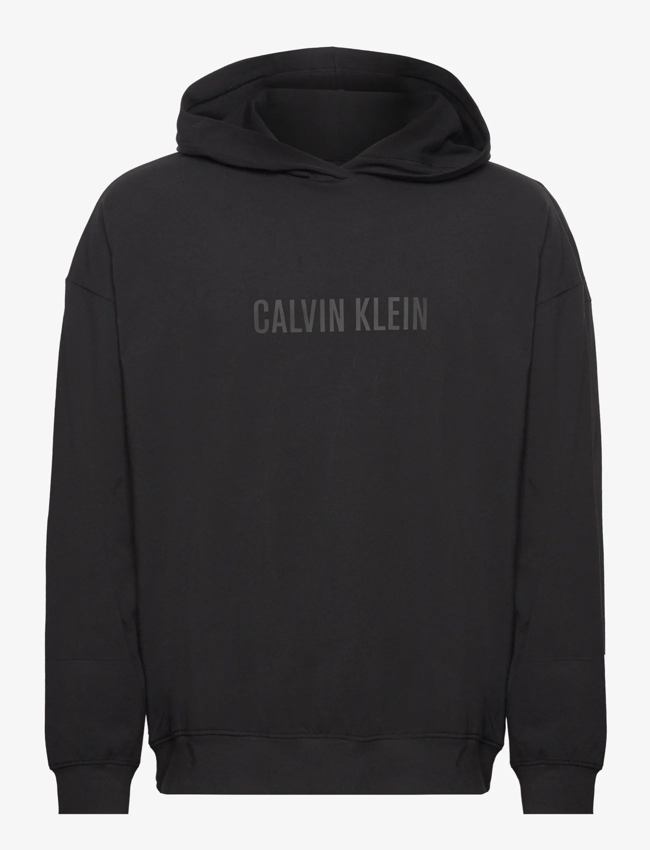 Calvin Klein - L/S HOODIE - sporta džemperi - black - 0