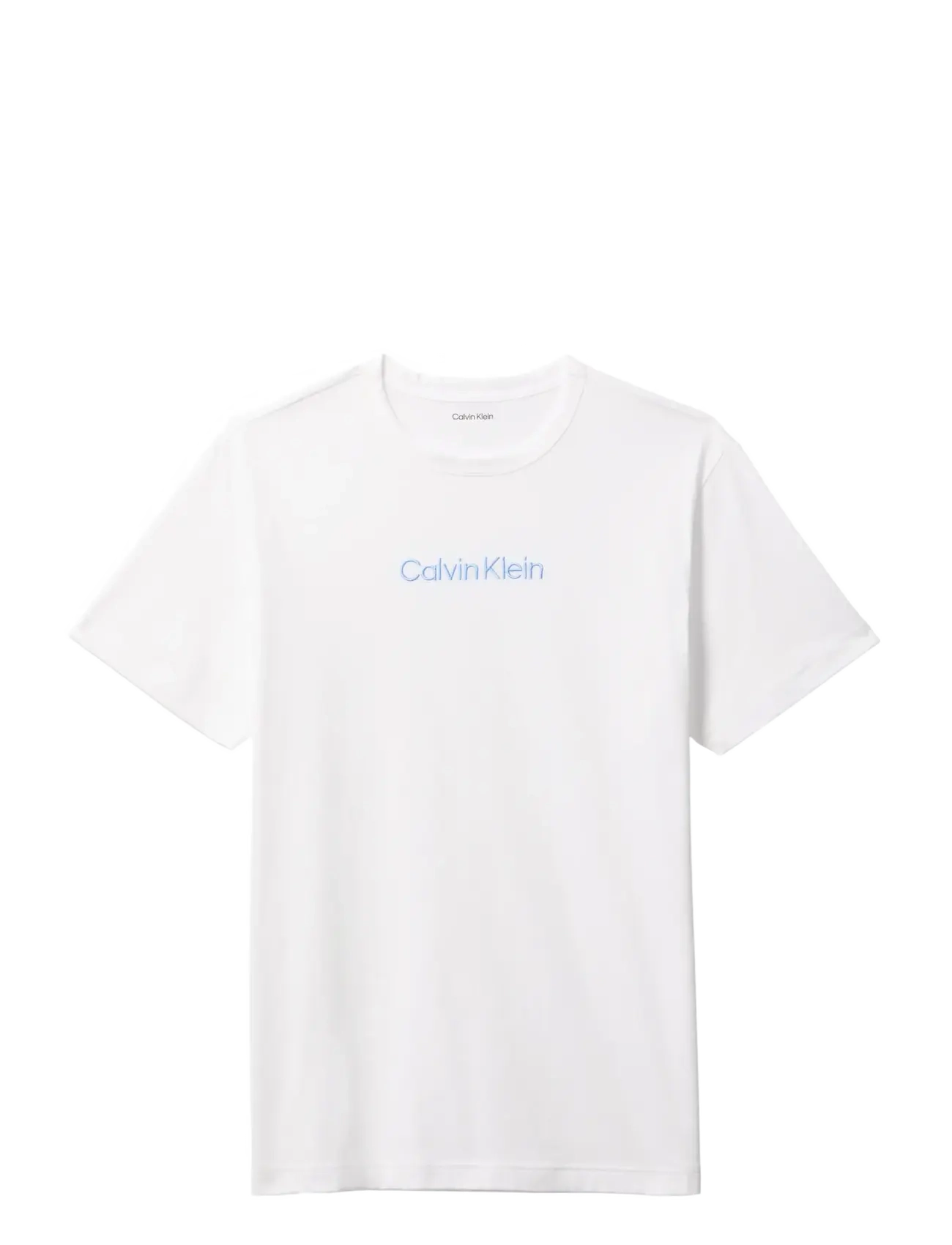 Calvin Klein S/S CREW NECK - Calvin Klein Underwear - CLASSIC WHITE W  BLUE DESCENT LOGO / white