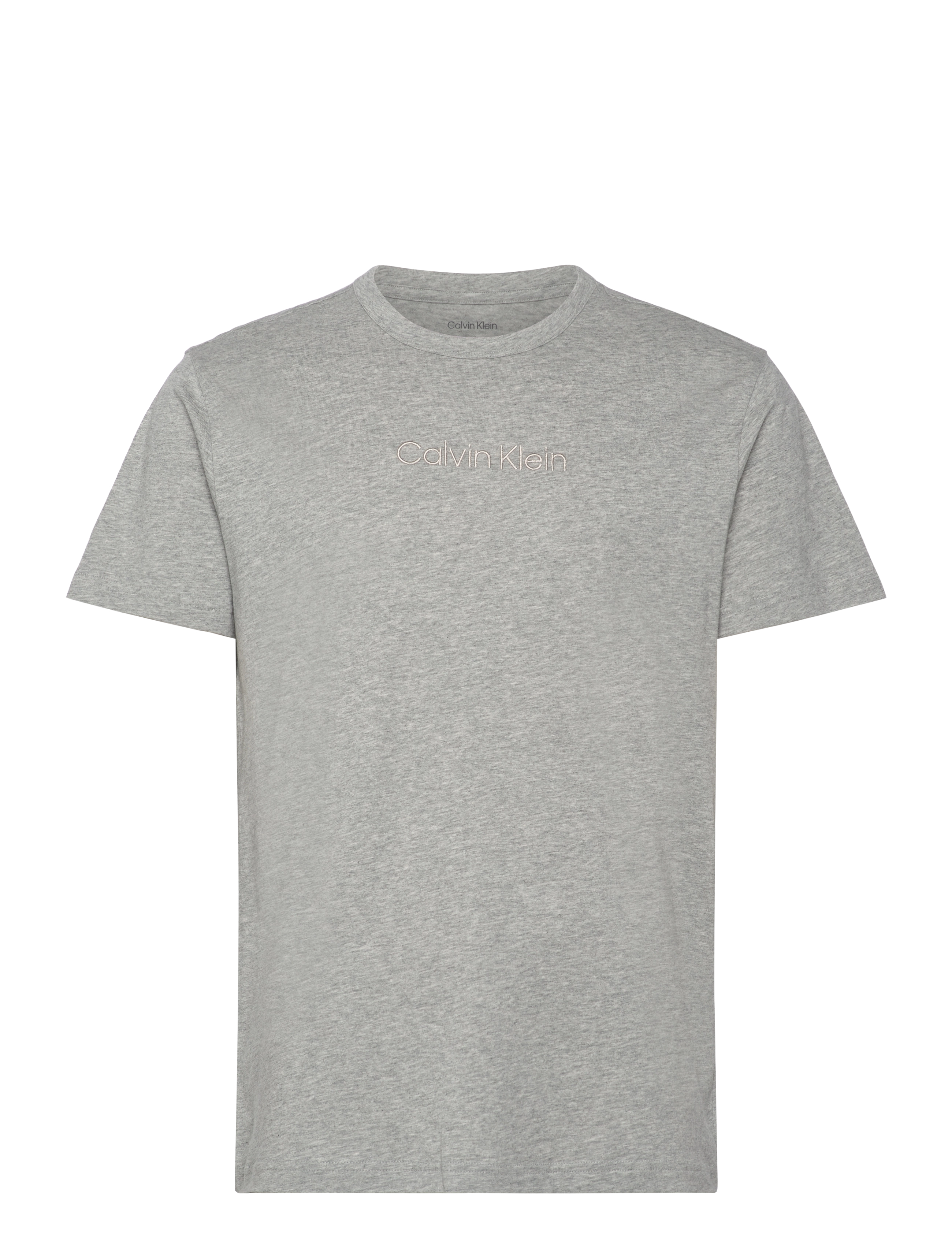 Calvin Klein - S/S CREW NECK - laveste priser - b10 grey heather - 1