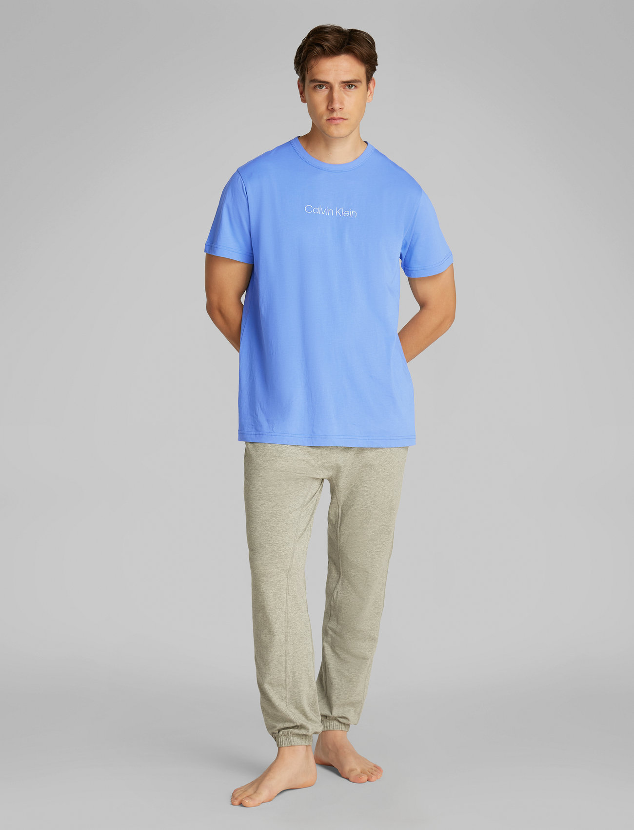 Calvin Klein - S/S CREW NECK - t-shirts à manches courtes - glacier - 0