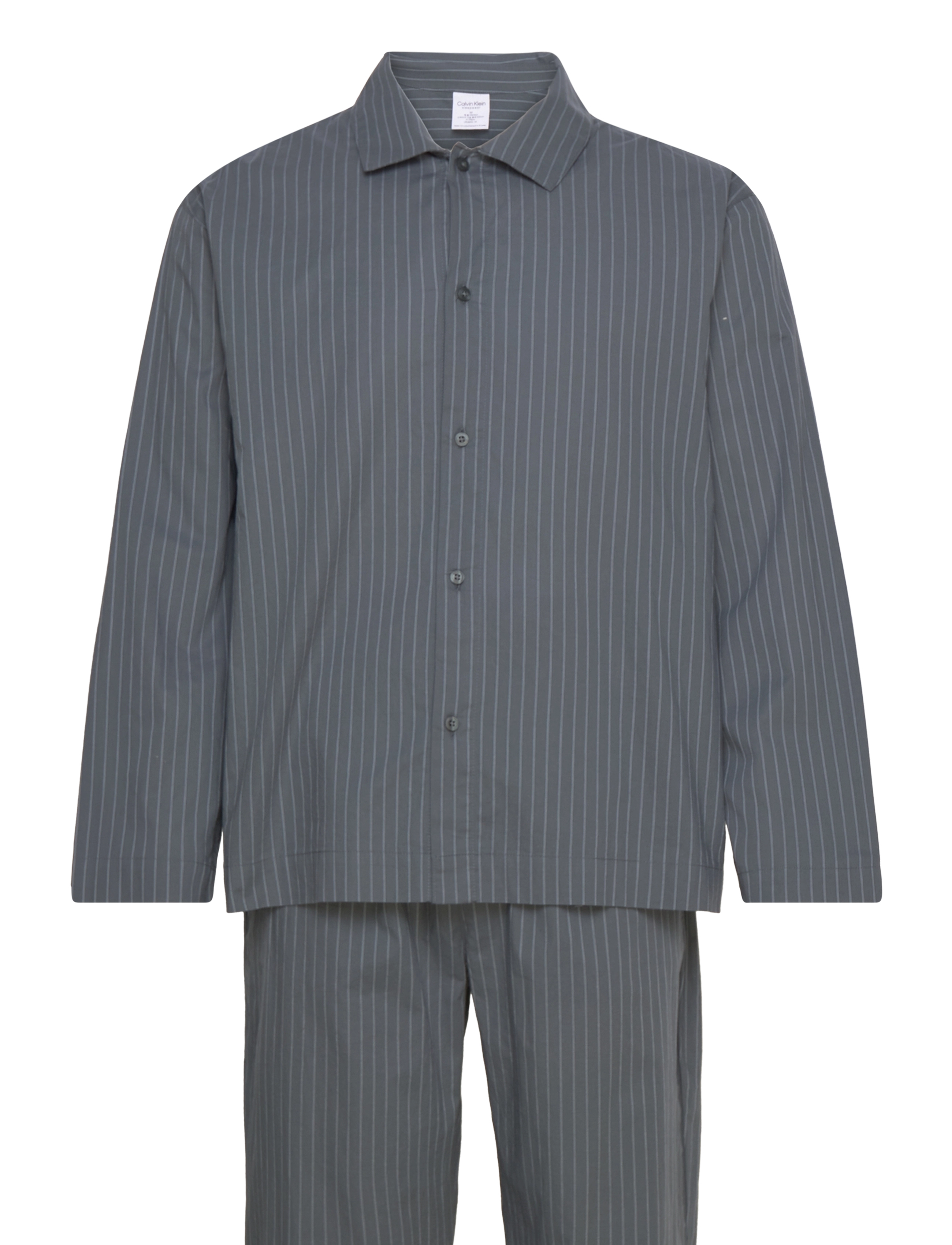 CALVIN KLEIN L/S Button Down Hose Set Grau - S - Herren