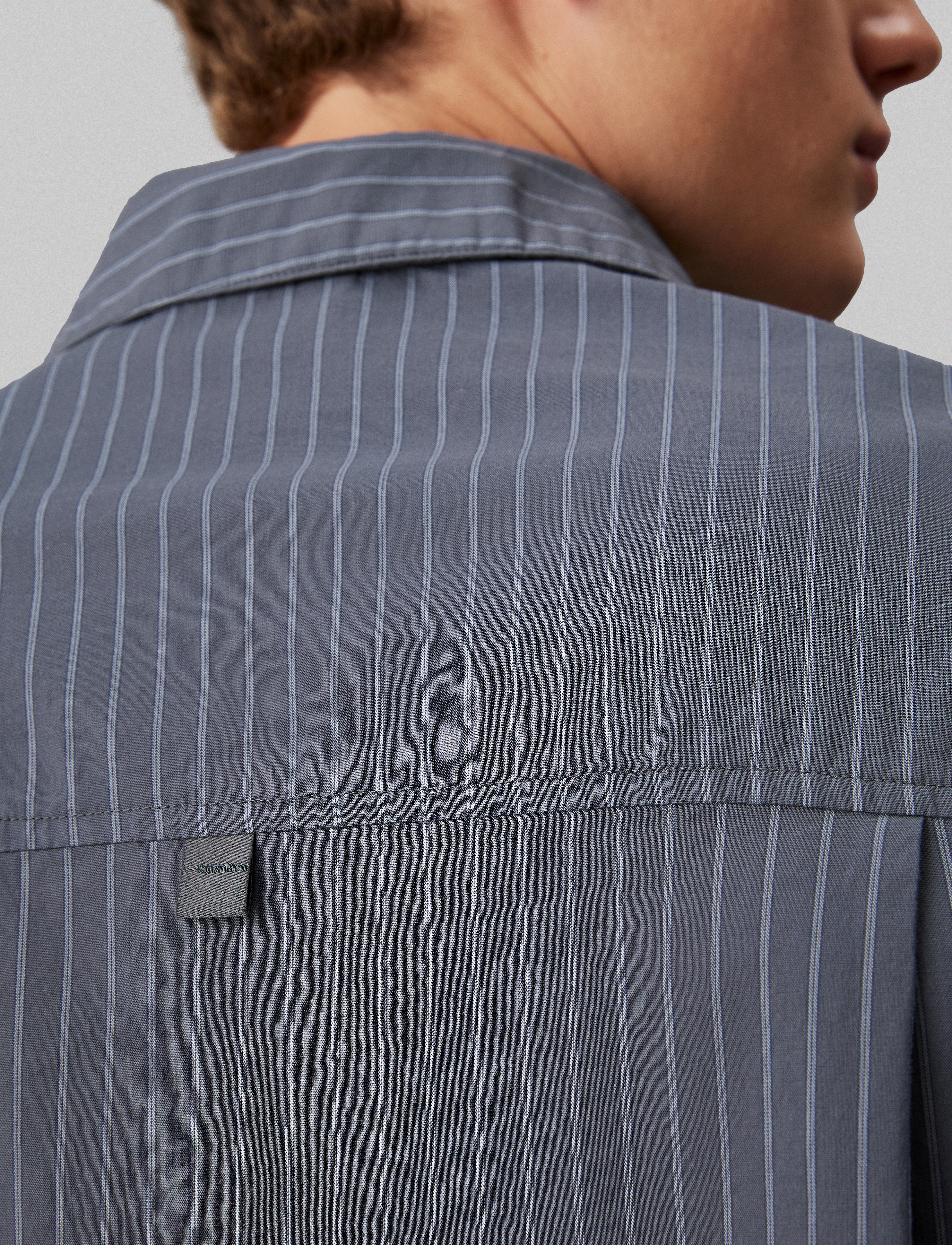 Calvin Klein - L/S BUTTON DOWN PANT SET - steady stripe turbulence - 5