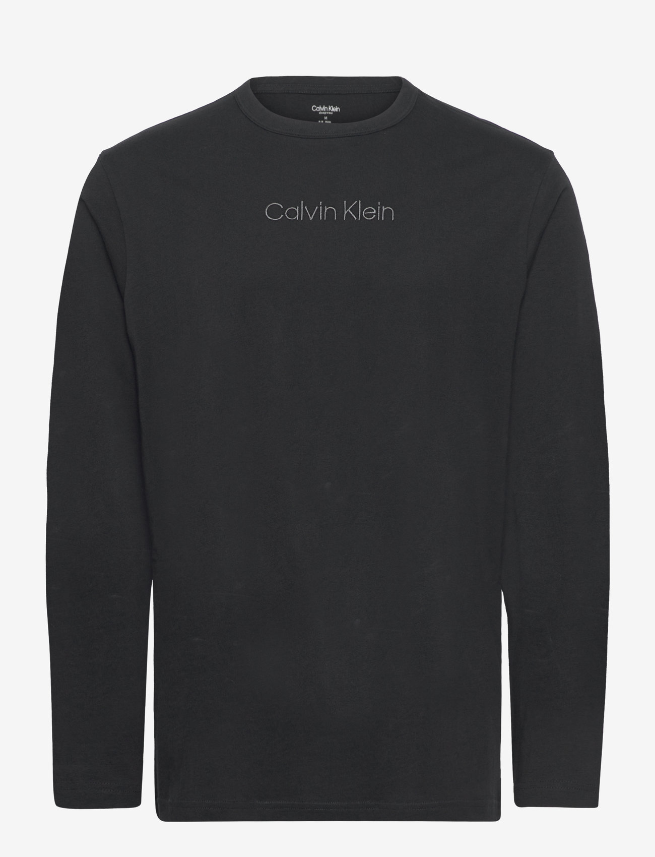 Calvin Klein - L/S CREW NECK - langærmede t-shirts - black - 1