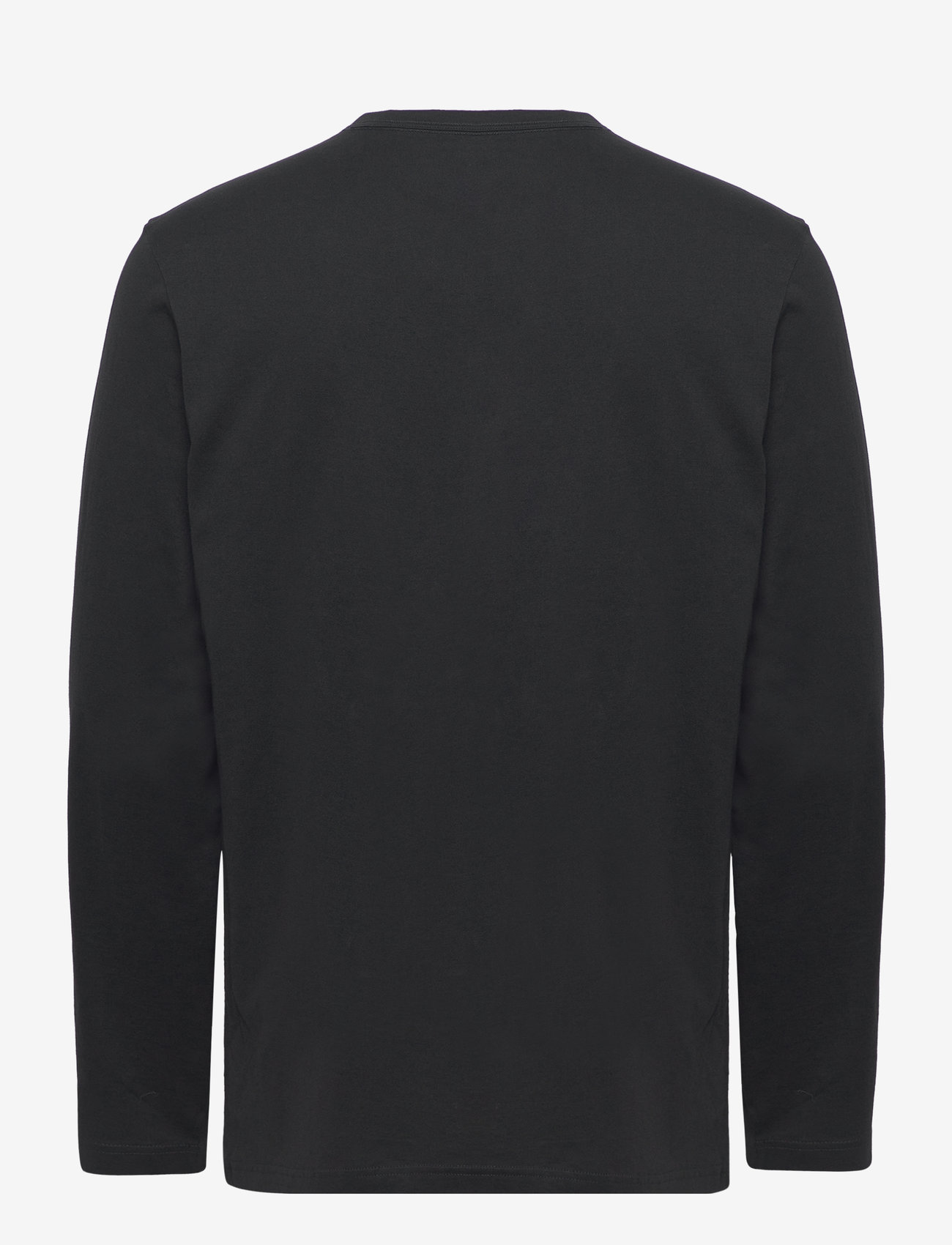 Calvin Klein - L/S CREW NECK - langærmede t-shirts - black - 2
