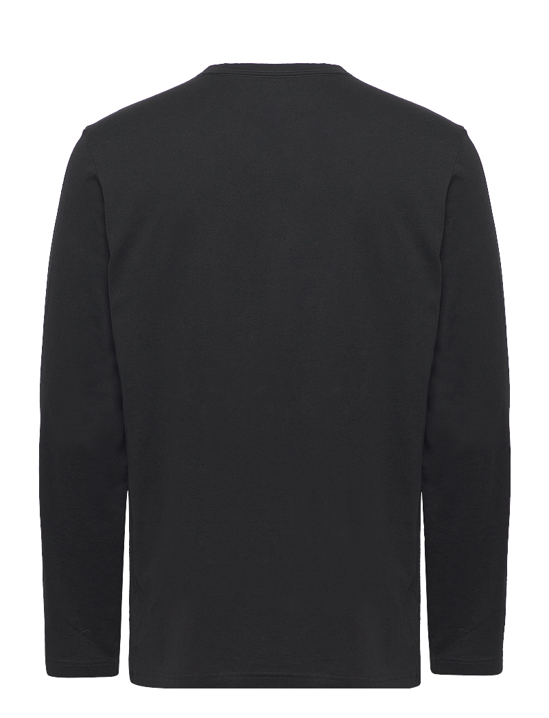 Calvin Klein - L/S CREW NECK - langærmede t-shirts - black - 2