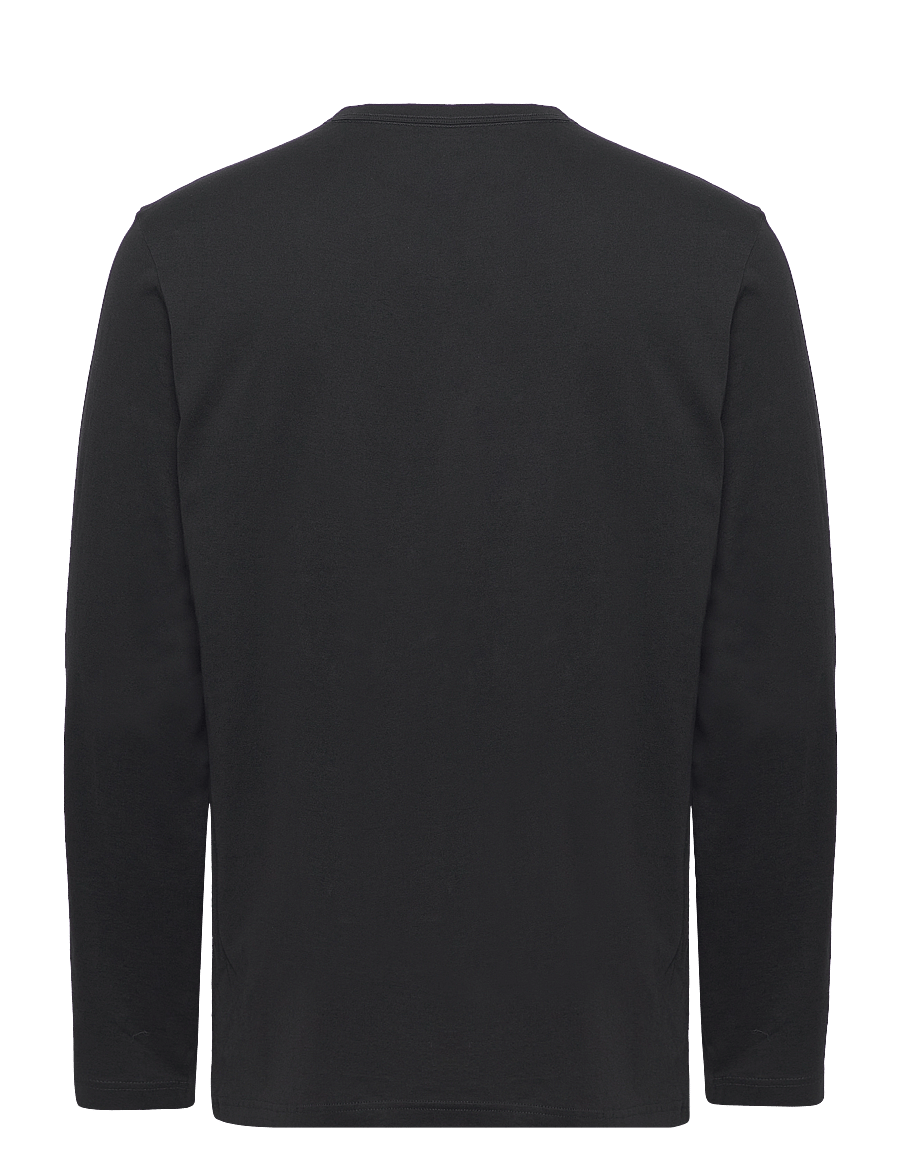 Calvin Klein - L/S CREW NECK - langärmelige t-shirts - black - 2
