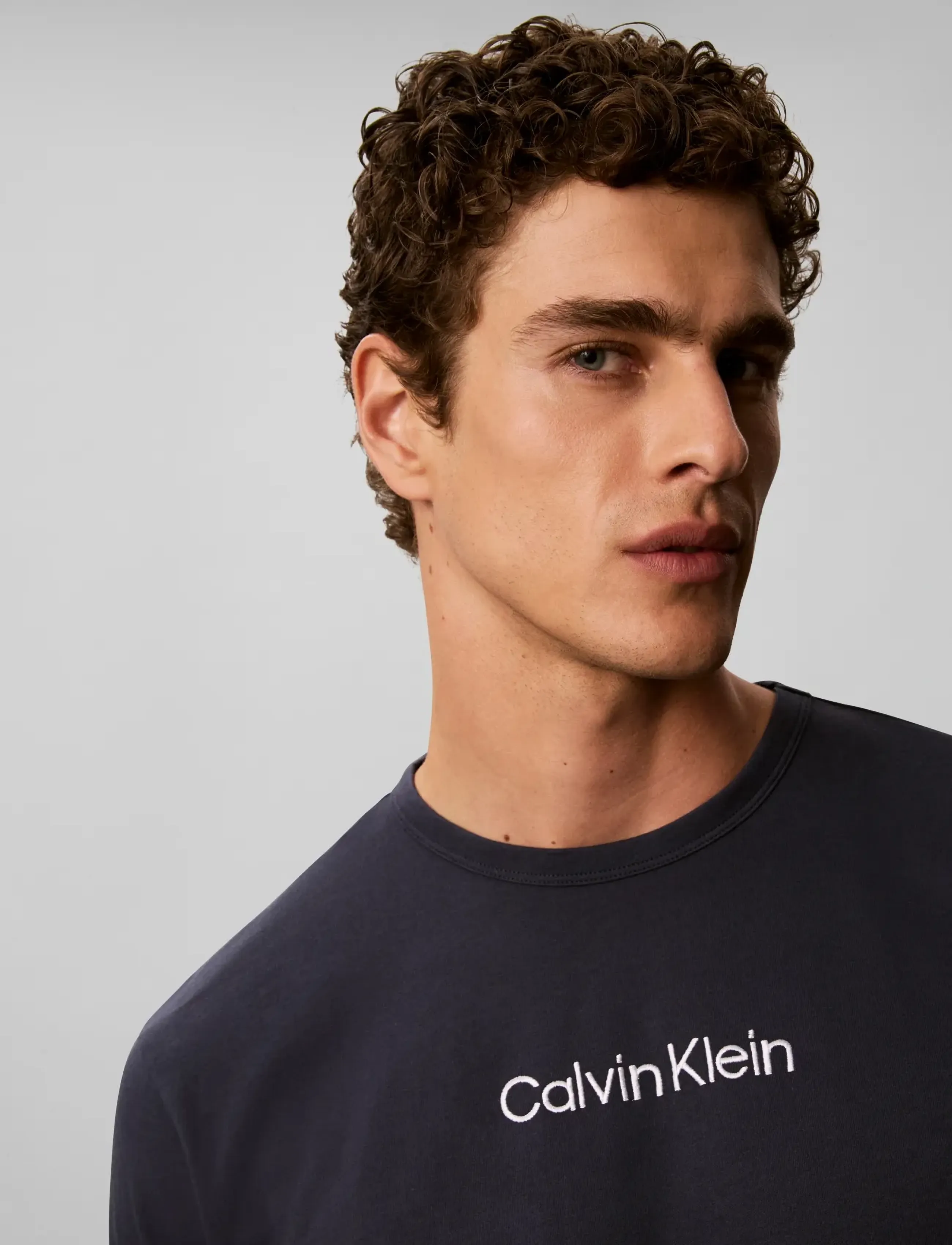 Calvin Klein - L/S CREW NECK - langärmelige t-shirts - blue nights - 4