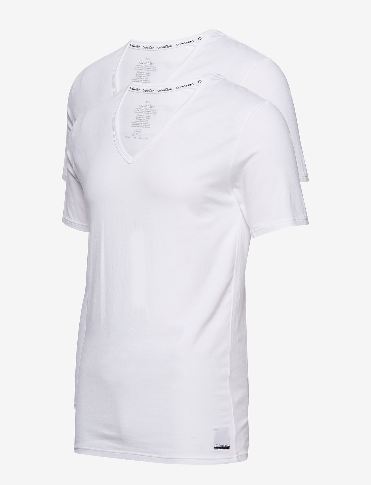 Calvin Klein - 2P S/S V NECK T SLIM FIT - white / white - 5