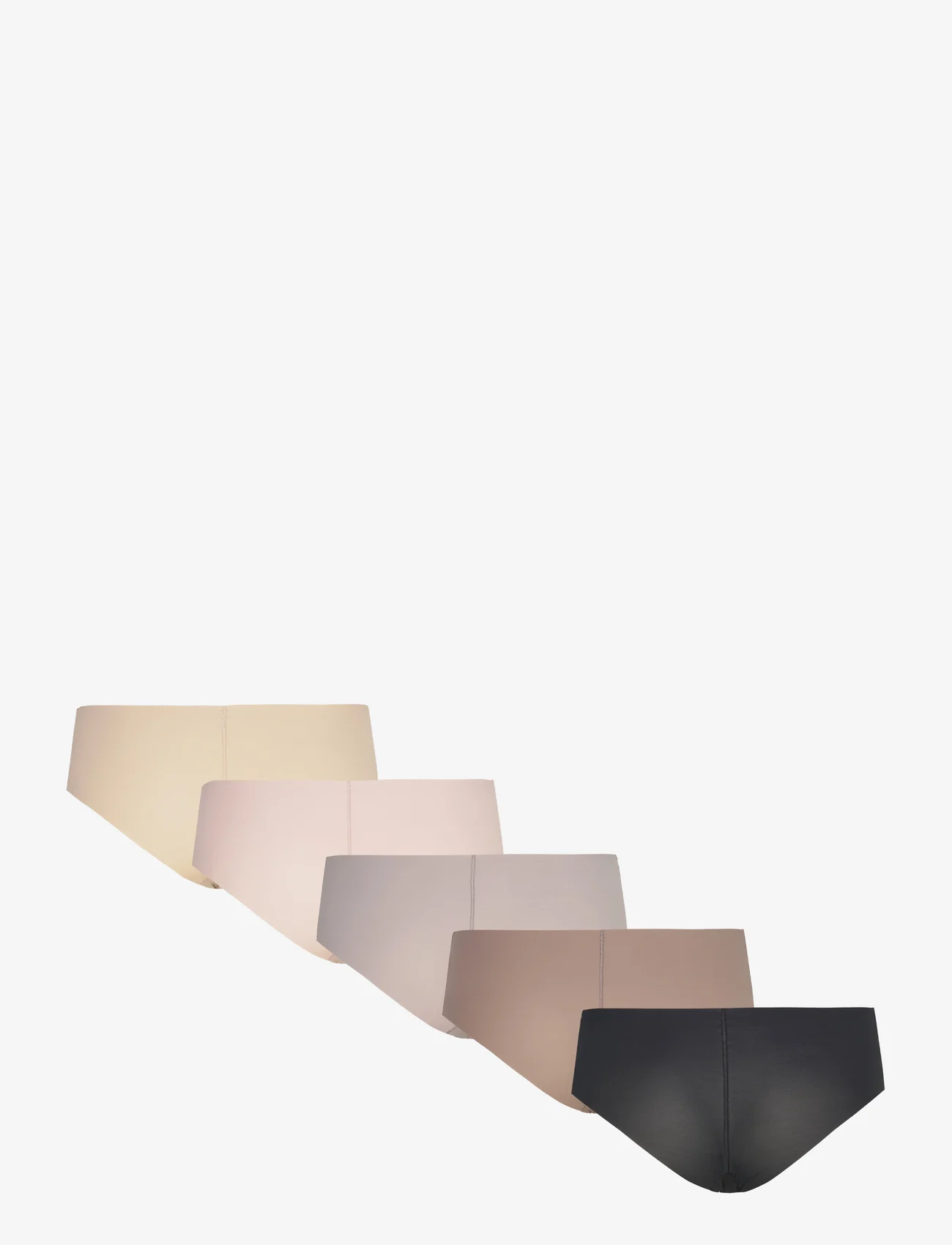 Calvin Klein - 5 PACK HIPSTER - nahtlose slips - blk/cavernstone/grysand/subd/cedar - 1