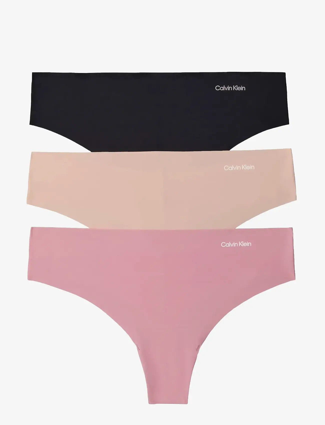 Calvin Klein - THONG 3PK - stringtrusser - black  cedar  soft mauve - 1