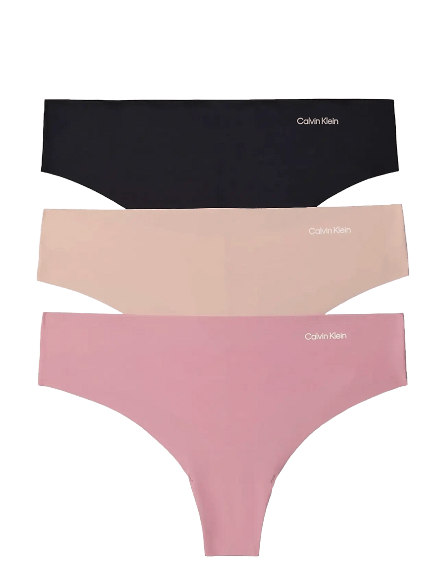Calvin Klein - THONG 3PK - stringid - black cedar soft mauve - 1