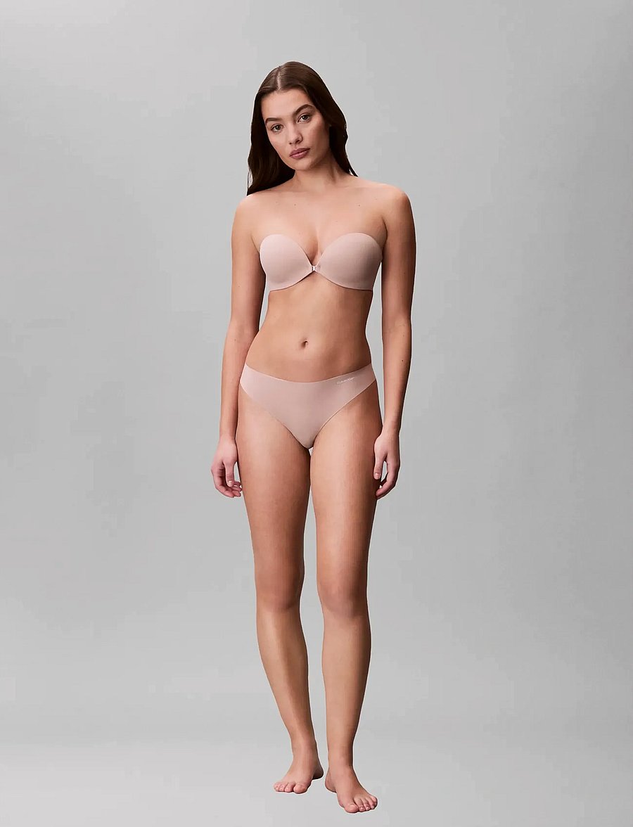 Calvin Klein - THONG 3PK - stringid - black cedar soft mauve - 2