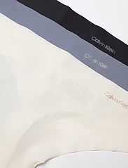 Calvin Klein - THONG 3PK - laveste priser - black/ivory/flint stone - 1