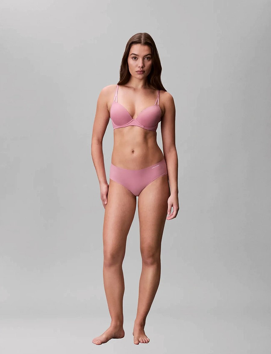 Calvin Klein - HIPSTER 3PK - nahtlose slips - black cedar soft mauve - 3
