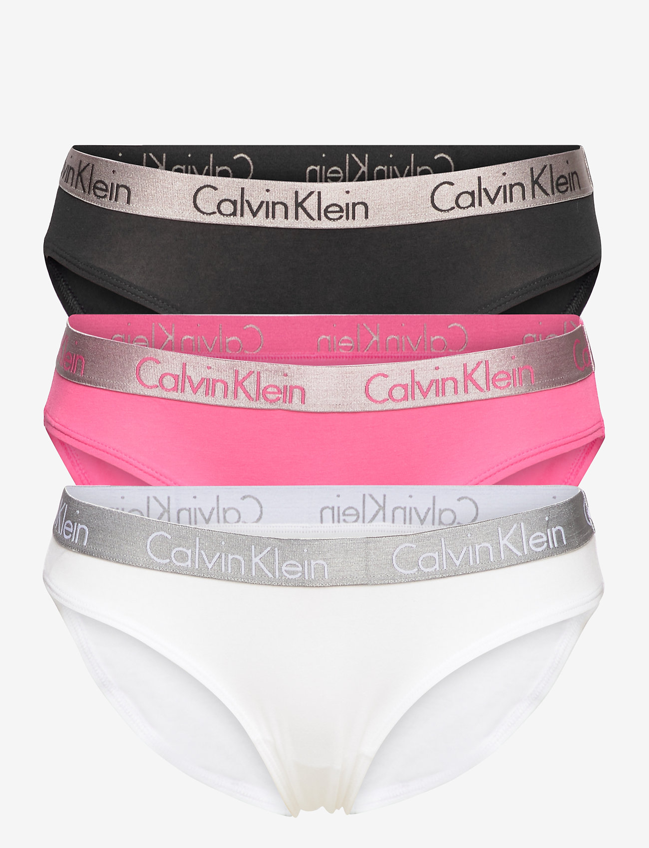 Calvin Klein - BIKINI 3PK - black/white/pink smoothie - 0