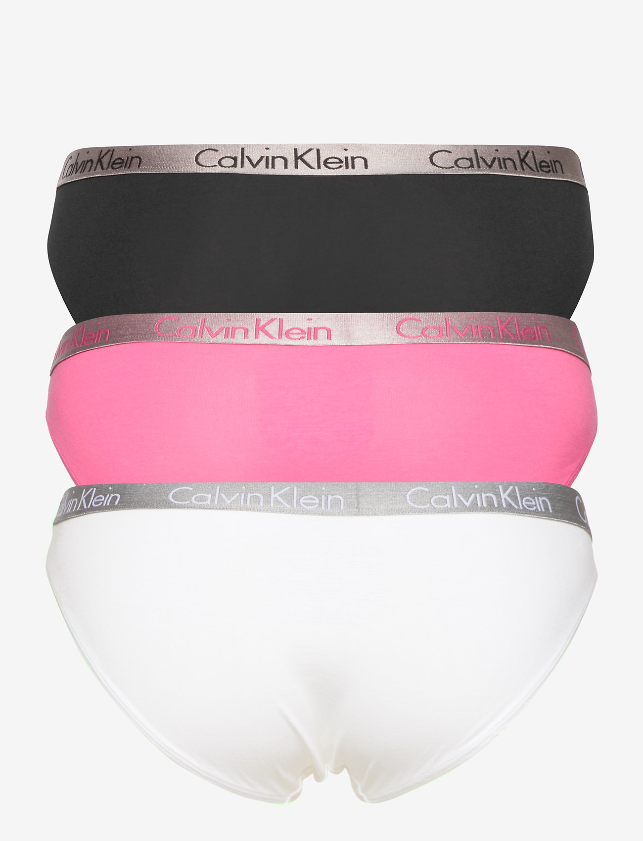Calvin Klein - BIKINI 3PK - black/white/pink smoothie - 1