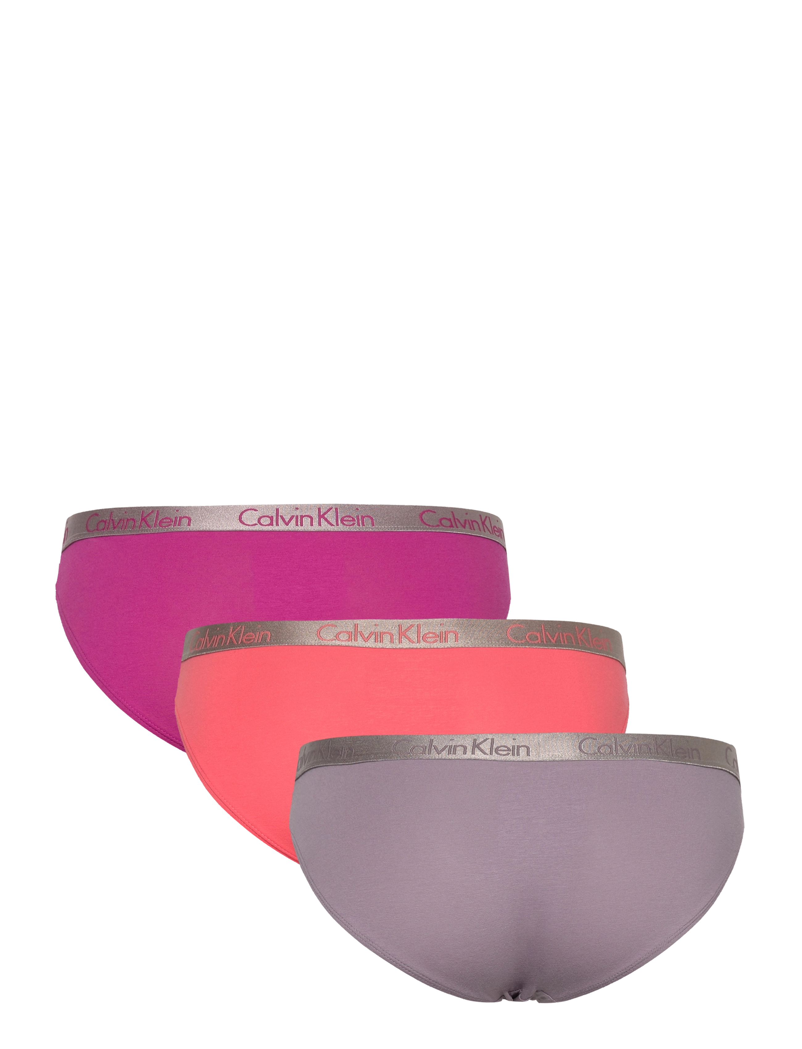 Calvin Klein - BIKINI 3PK - gray ridge/festival fuchsia/dubarry - 1