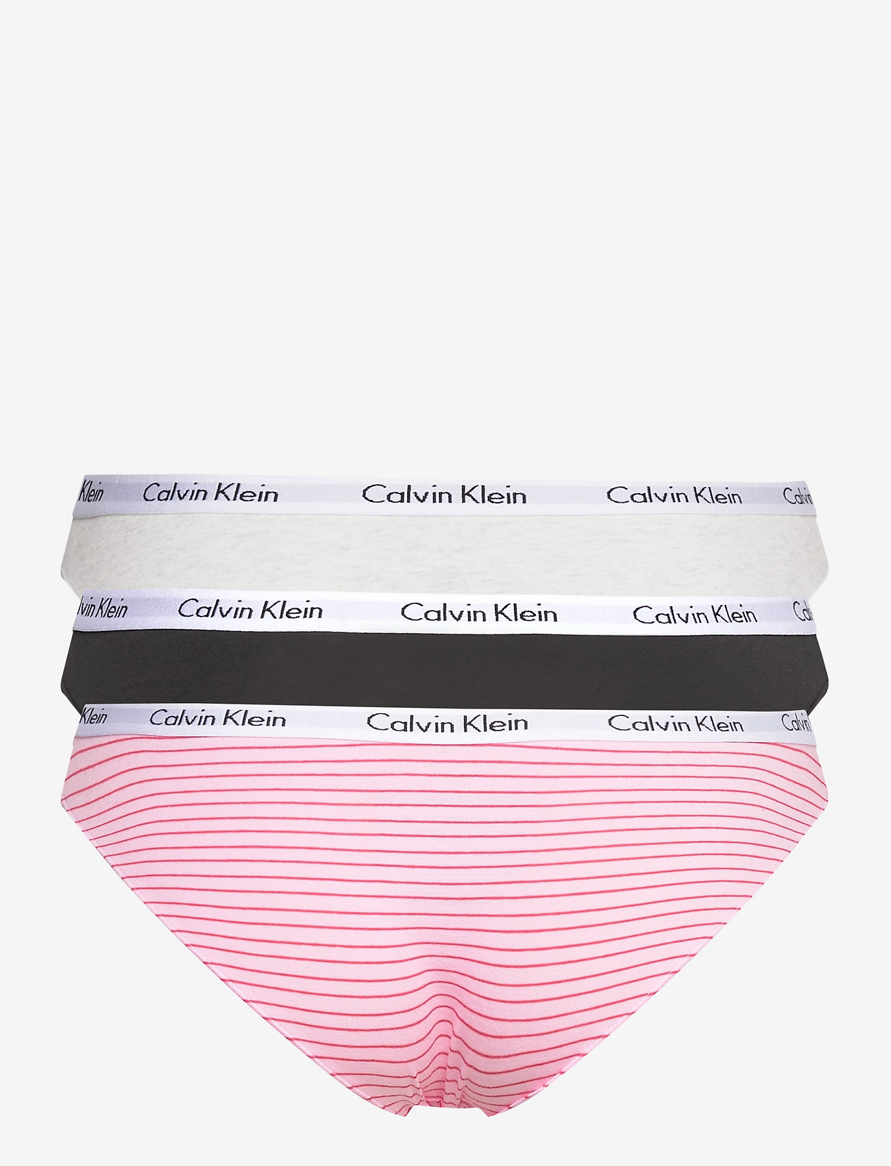 Calvin Klein - BIKINI 3PK - feeder stripe/snow heather/black - 2