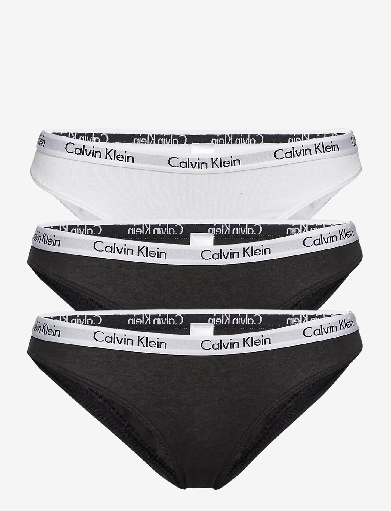 Calvin Klein - BIKINI 3PK - najniższe ceny - black/white/black - 0