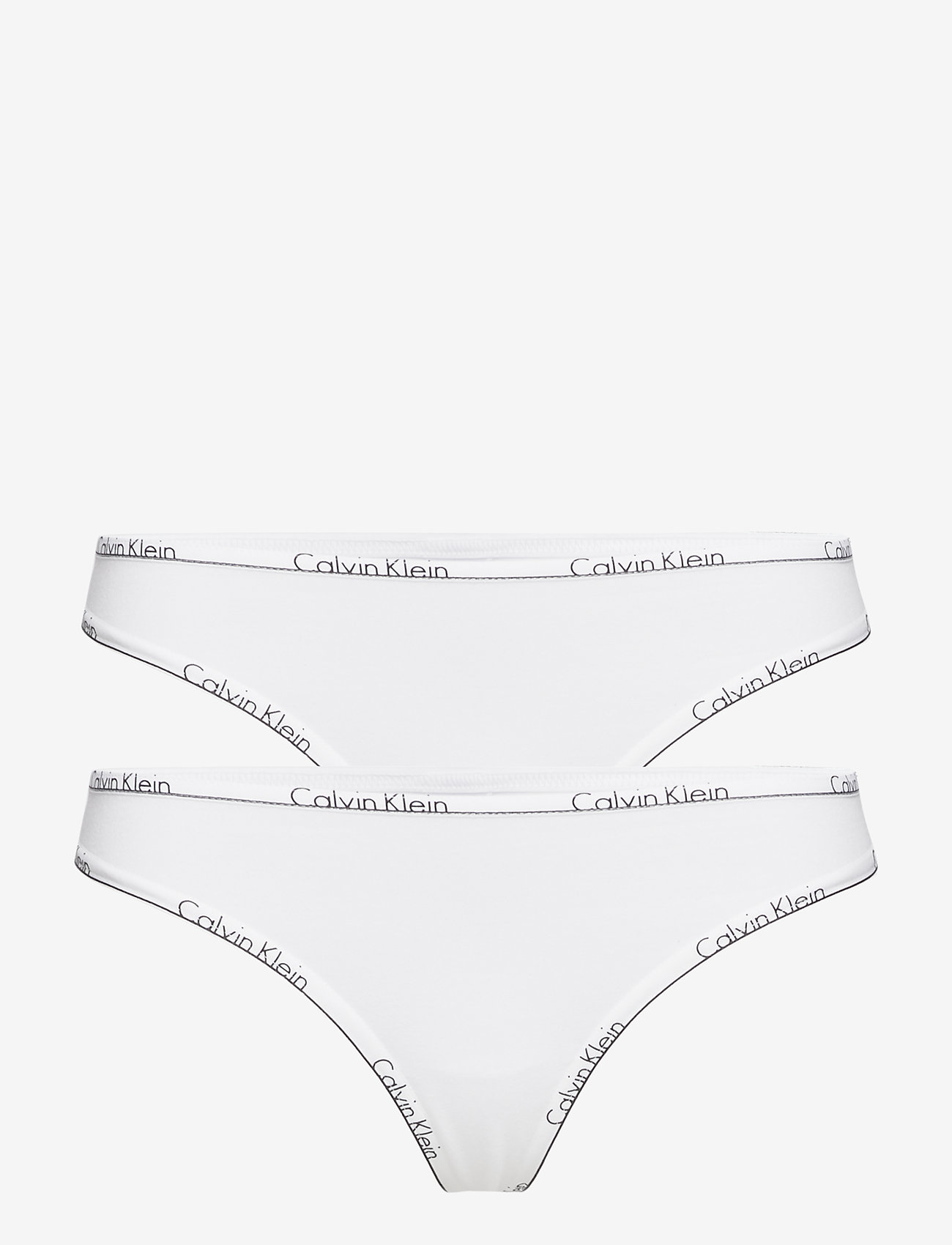 Calvin Klein - THONG 2PK - white - 0