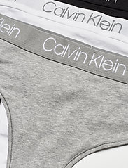 Calvin Klein - 3PK HIGH WAIST THONG - thongs - black/white/grey heather - 1