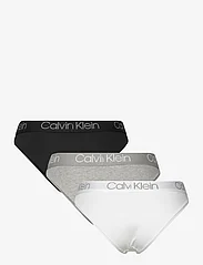 Calvin Klein - 3PK HIGH LEG TANGA - briefs - black/white/grey heather - 4