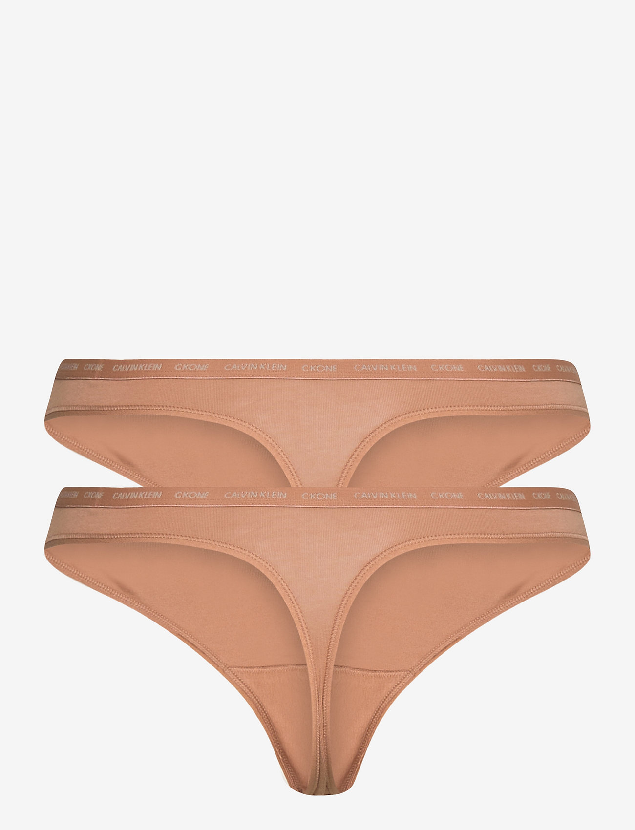 Calvin Klein - THONG 2PK - sandalwood/sandalwood - 2