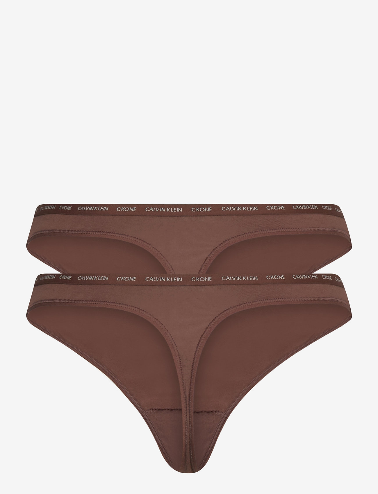 Calvin Klein - THONG 2PK - umber/umber - 2
