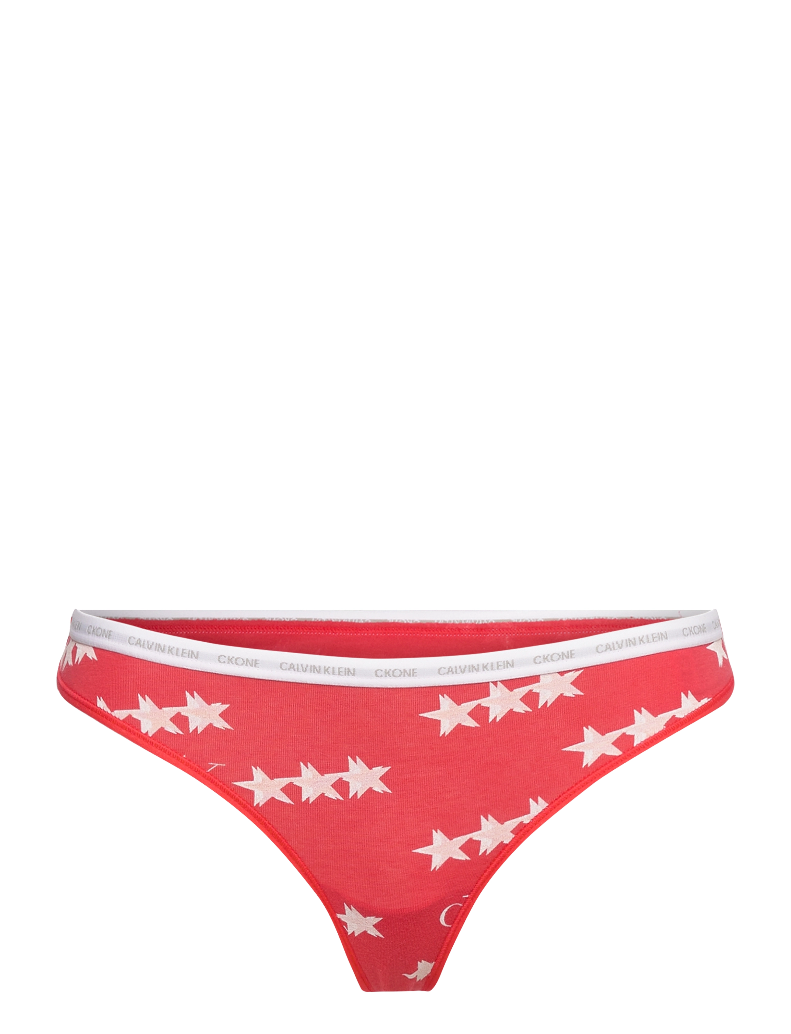 Calvin Klein - THONG 2PK - white/45 star print - 2