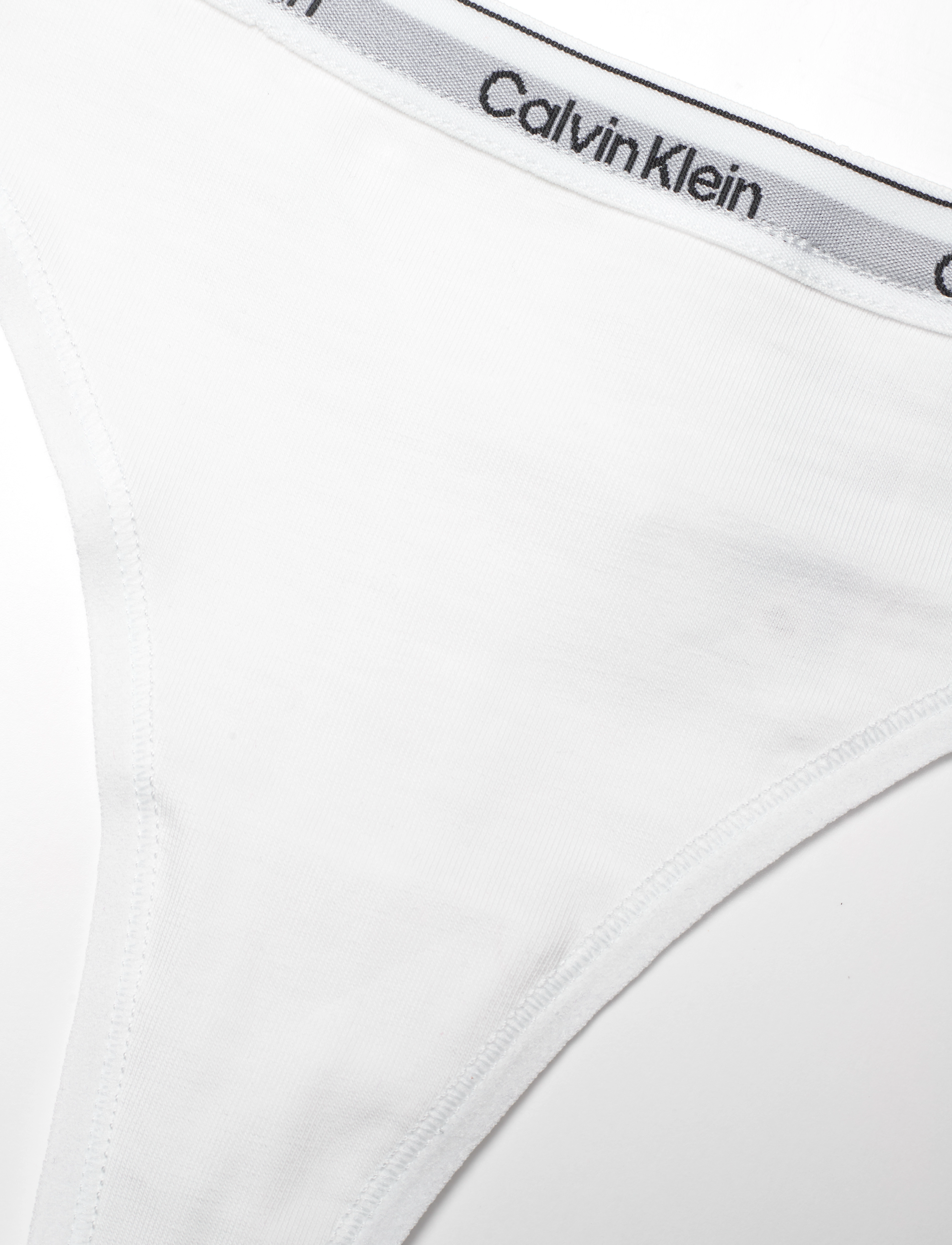 Calvin Klein - THONG - stringtrosor - classic white - 5