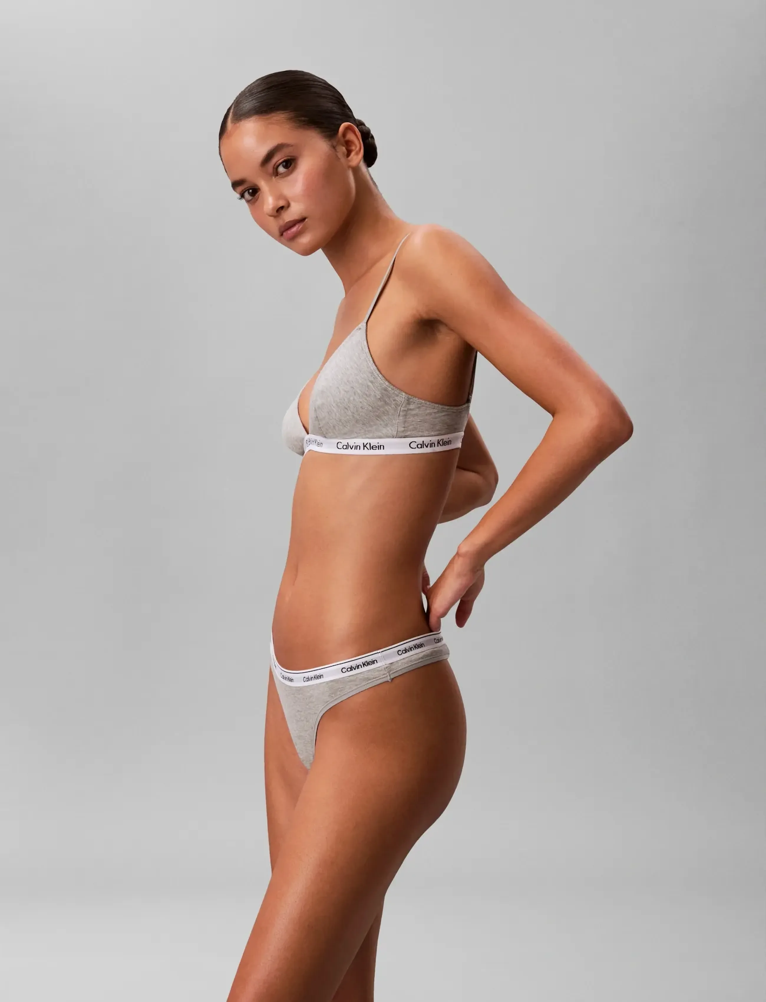 Calvin Klein - THONG - stringtrosor - grey heather - 5