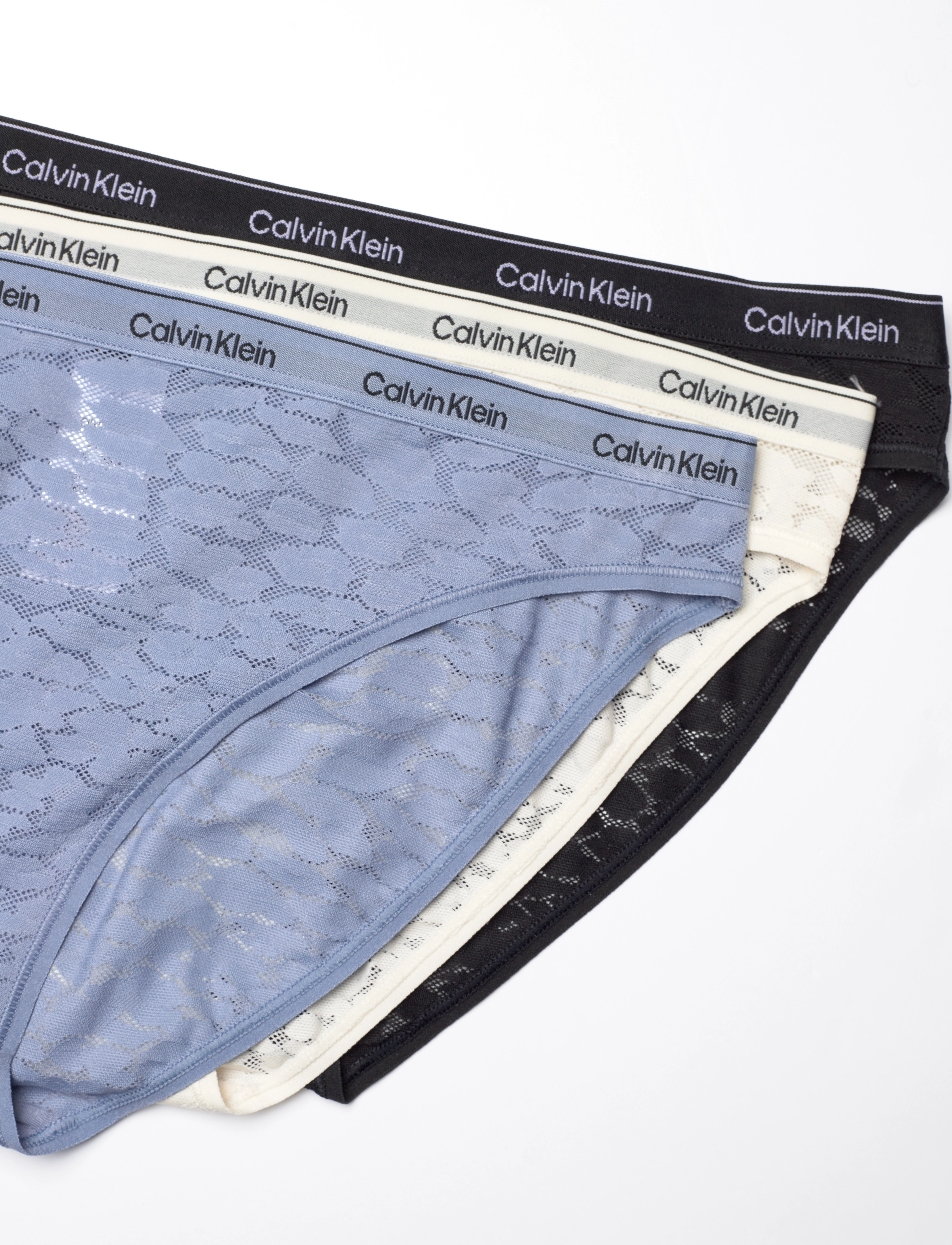 Calvin Klein - BIKINI 3PK - laveste priser - black/ ivory/ troposphere - 1