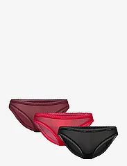 Calvin Klein - BIKINI 3PK - briefs - tawny prt/gradient check rouge/blk - 0