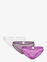 Calvin Klein - BIKINI 3PK - majtki - dahlia/vintage violet/white - 0