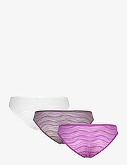 Calvin Klein - BIKINI 3PK - majtki - dahlia/vintage violet/white - 2