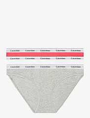 Calvin Klein - 3 PACK BIKINI (LOW-RISE) - moterims - azalea/white/grey heather - 0