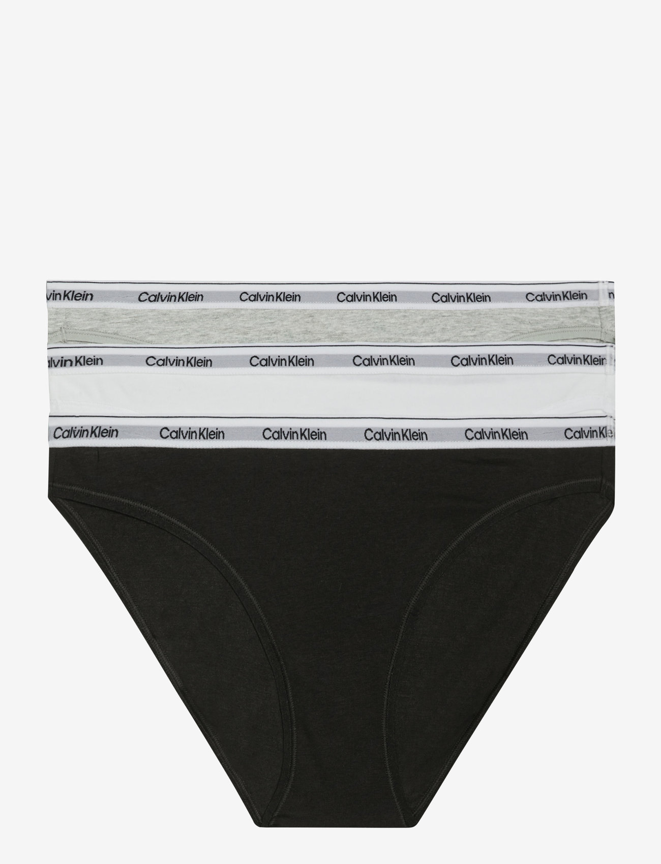Calvin Klein - BIKINI 3PK - brazilian trosor - 1 black   white  grey heather - 1