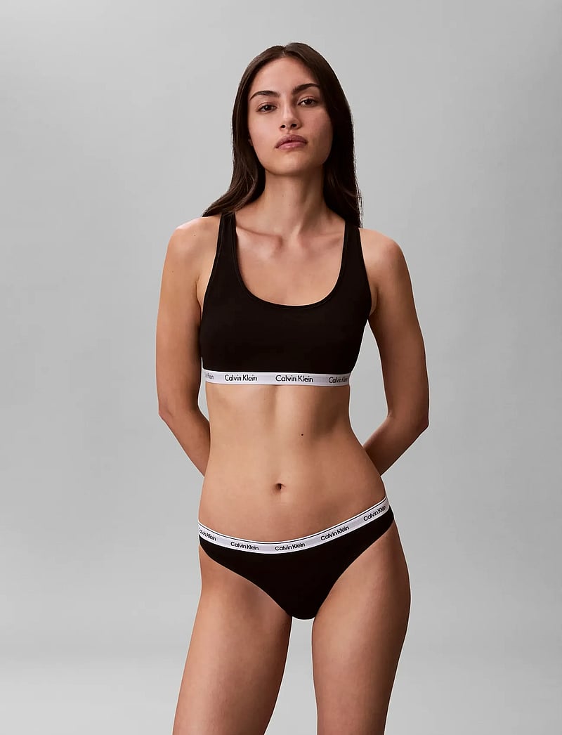 Calvin Klein - BIKINI 3PK - brazilian trosor - 1 black white grey heather - 3