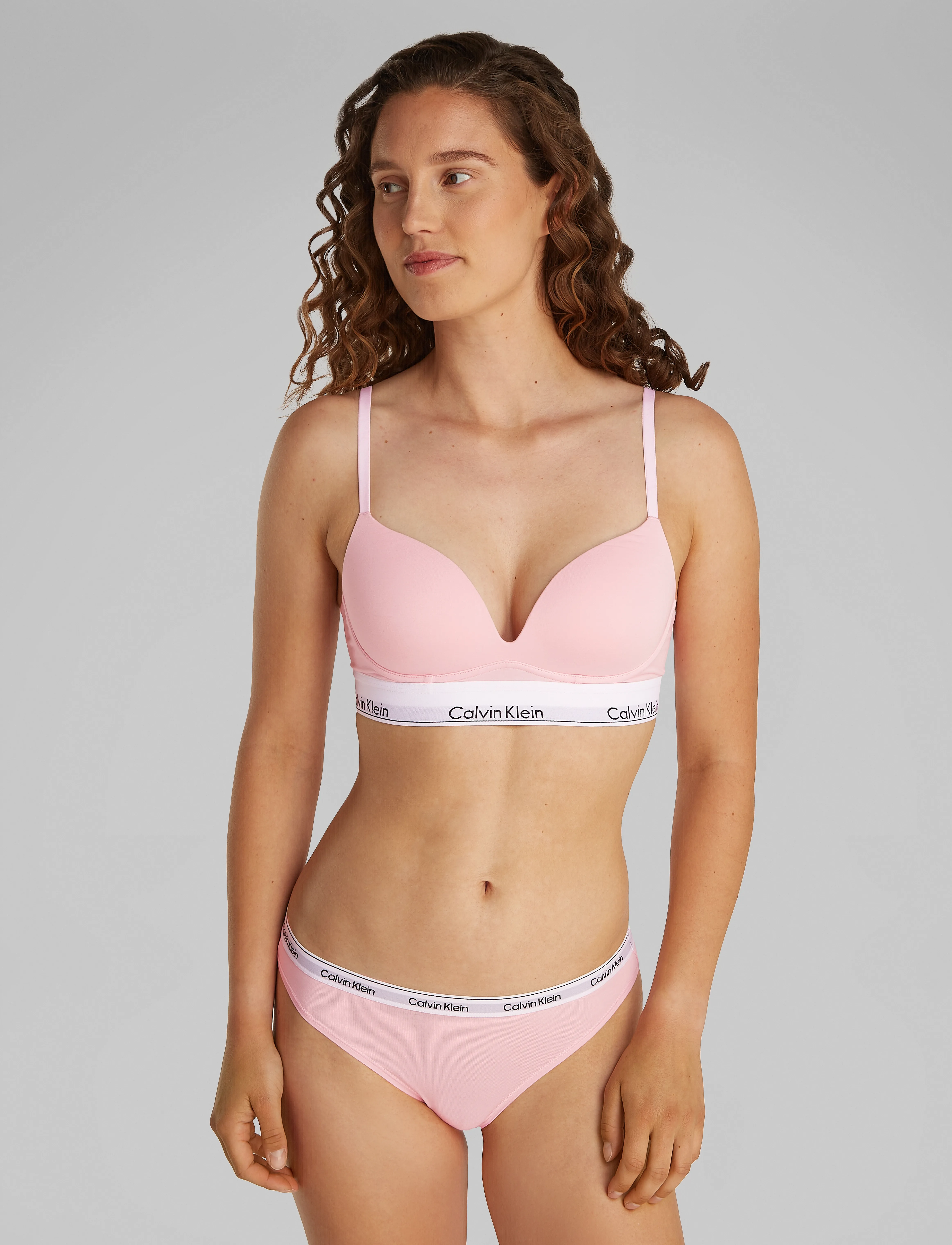 Calvin Klein - BIKINI 3PK - brazilian trusser - highline green/buff pink/gry htr - 3