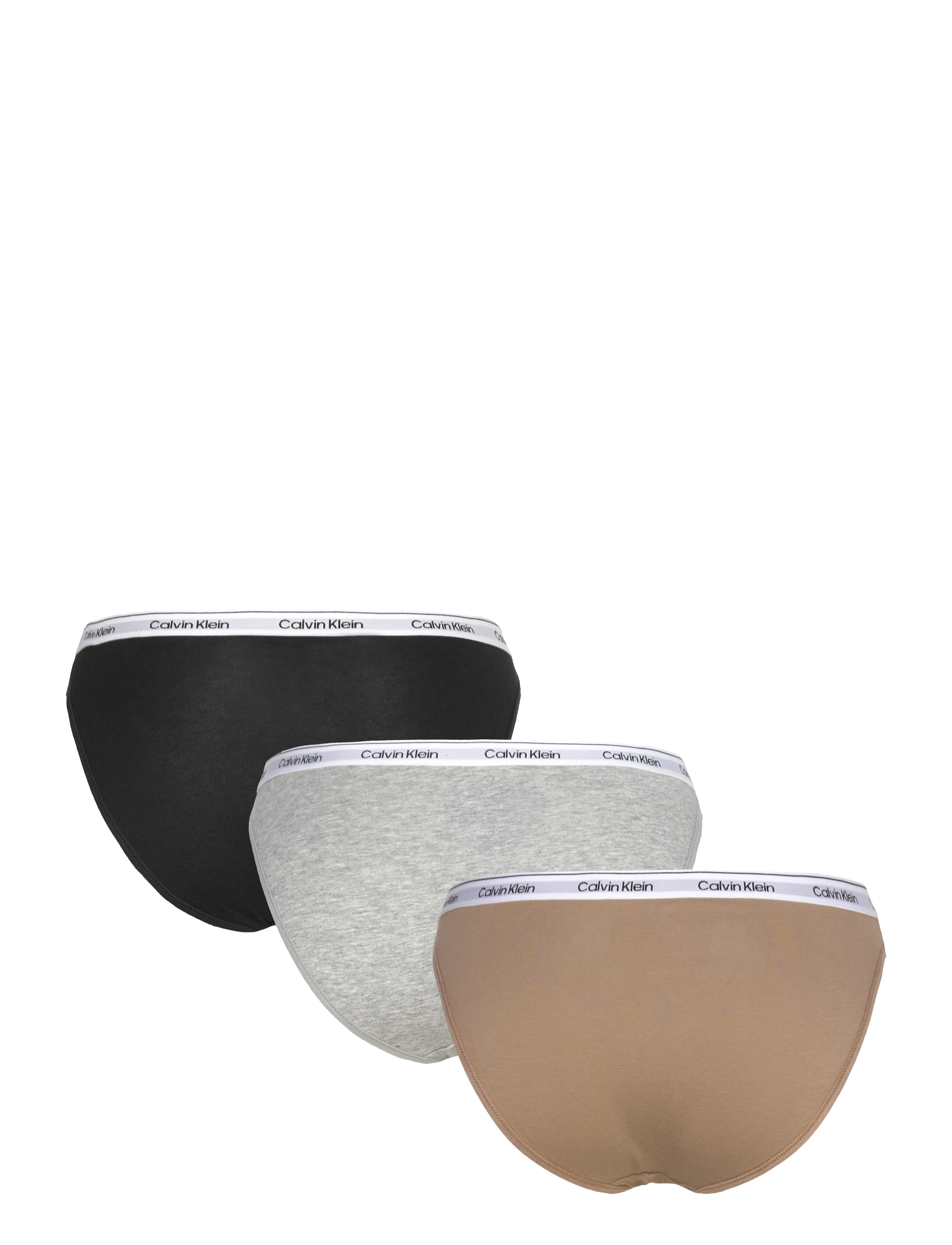 Calvin Klein - BIKINI 3PK - laveste priser - black/ grey heather / cafÉ fun - 2