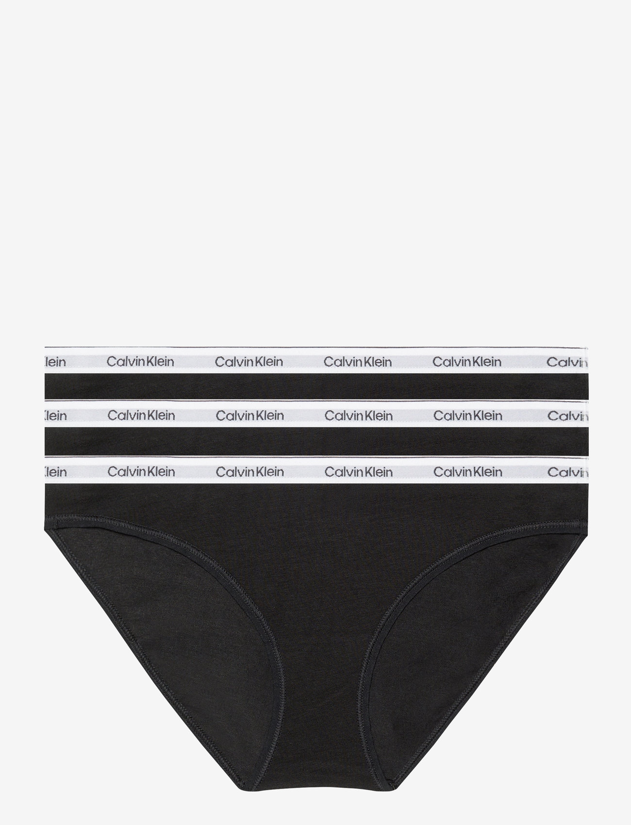 Calvin Klein - 3 PACK BIKINI (LOW-RISE) - brazilian trusser - black black black - 1