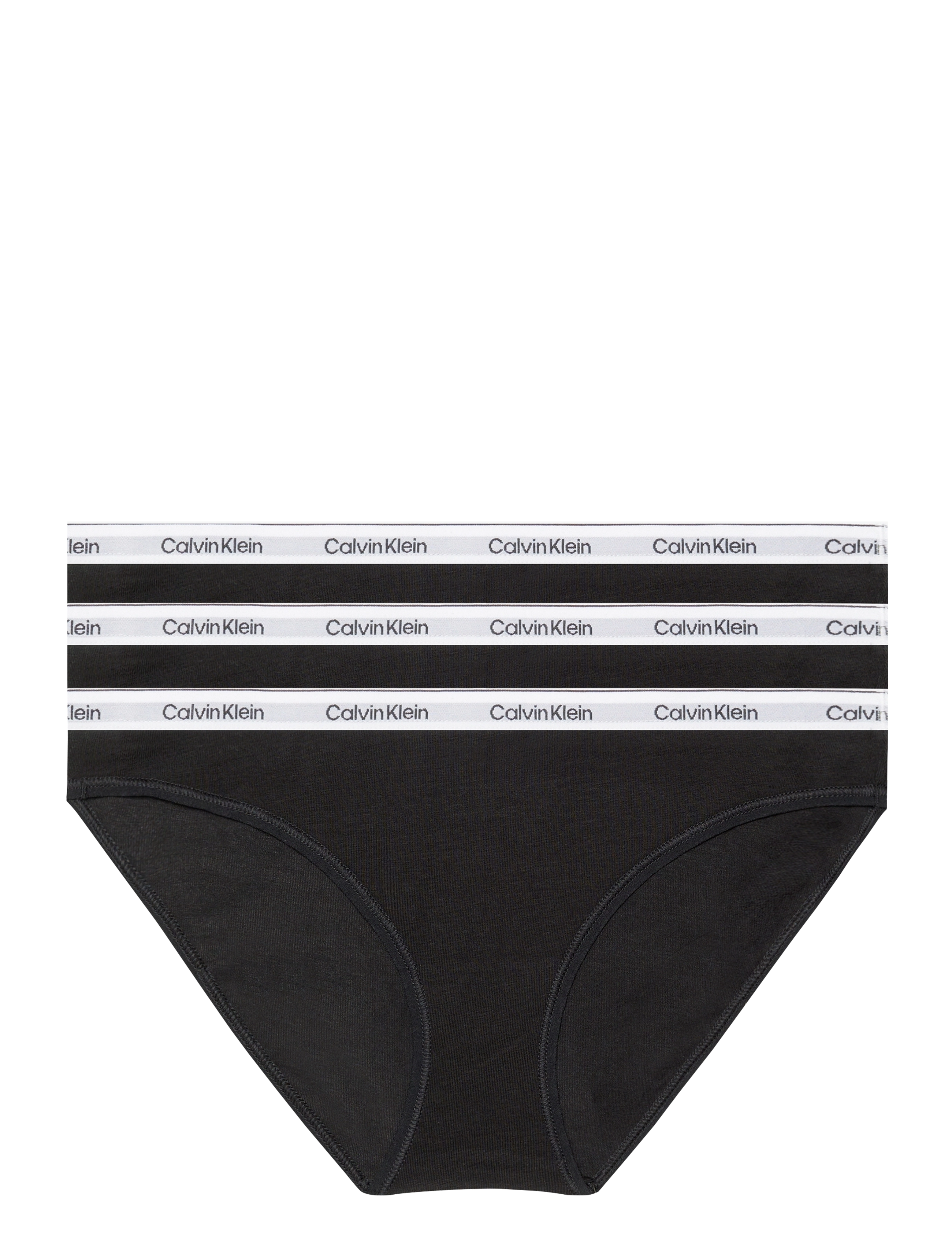 Calvin Klein BIKINI 3PK - Underkläder - BLACK BLACK BLACK / black