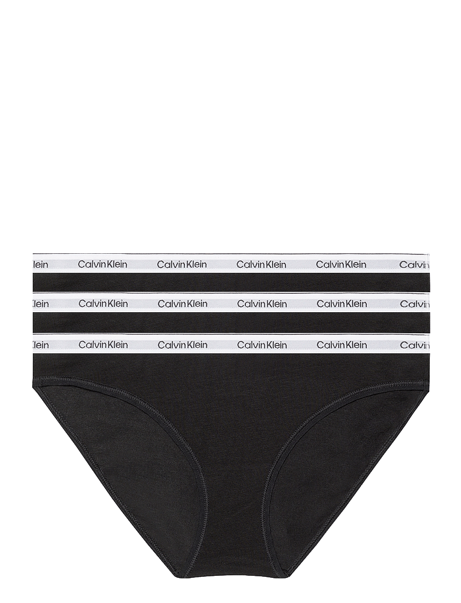 Calvin Klein - BIKINI 3PK - brasiilia lõinega aluspüksid - black black black - 1