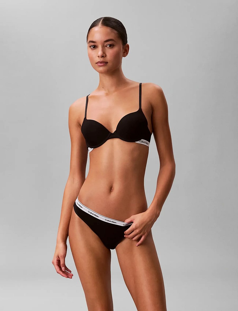 Calvin Klein - BIKINI 3PK - brasiilia lõinega aluspüksid - black black black - 3