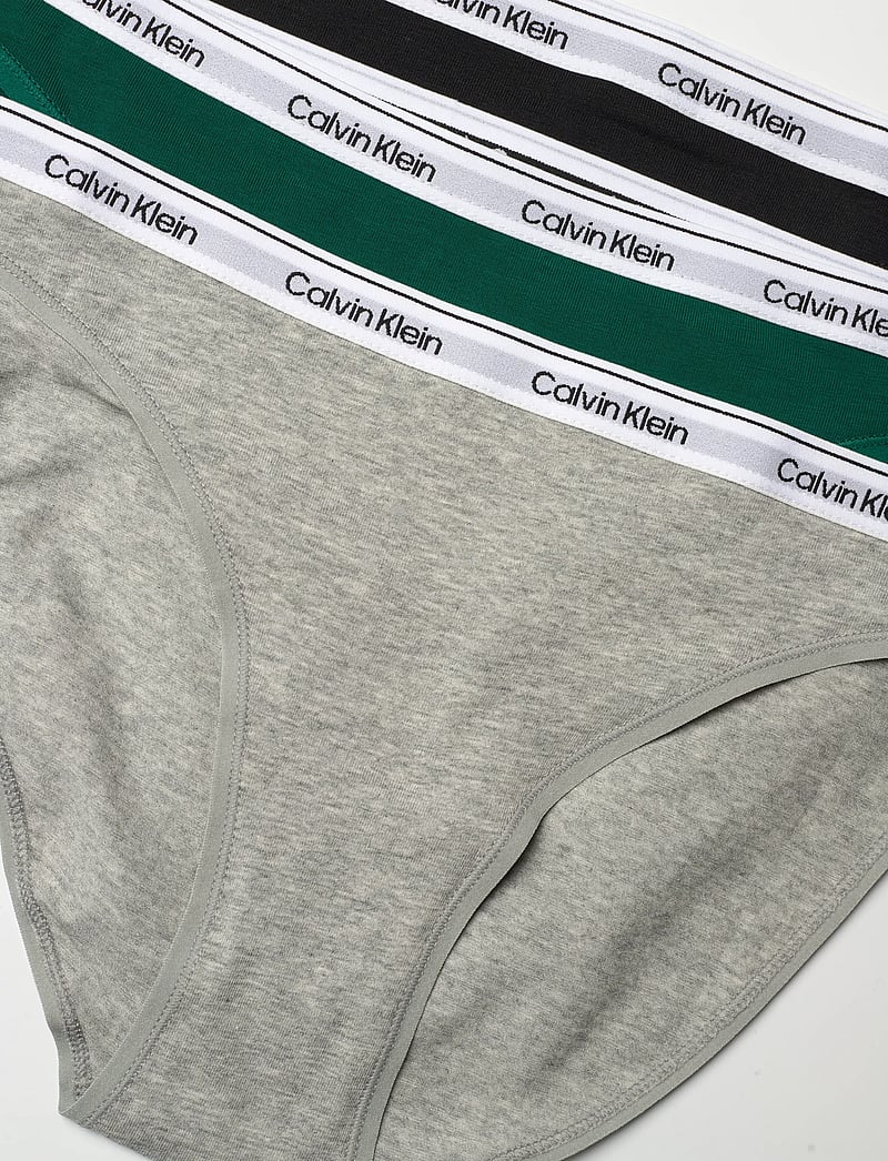 Calvin Klein - BIKINI 3PK - brazilian trosor - black/grey heather/turf - 1