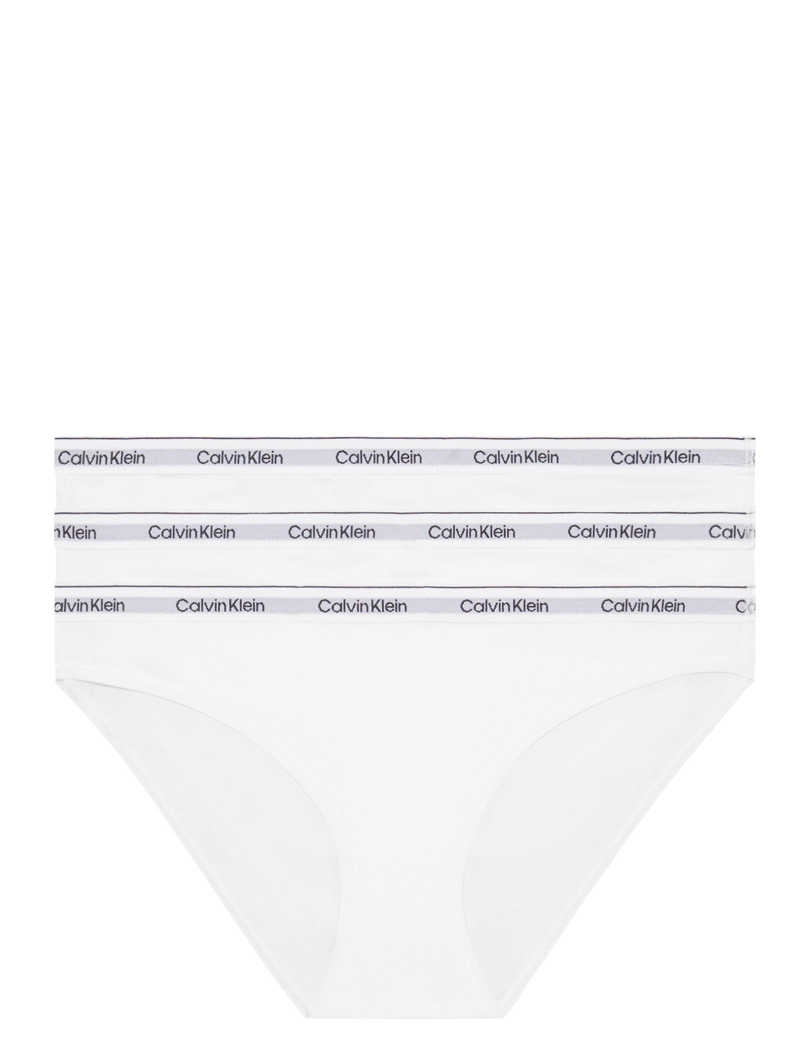Calvin Klein BIKINI 3PK - Underkläder - WHITE WHITE WHITE / white