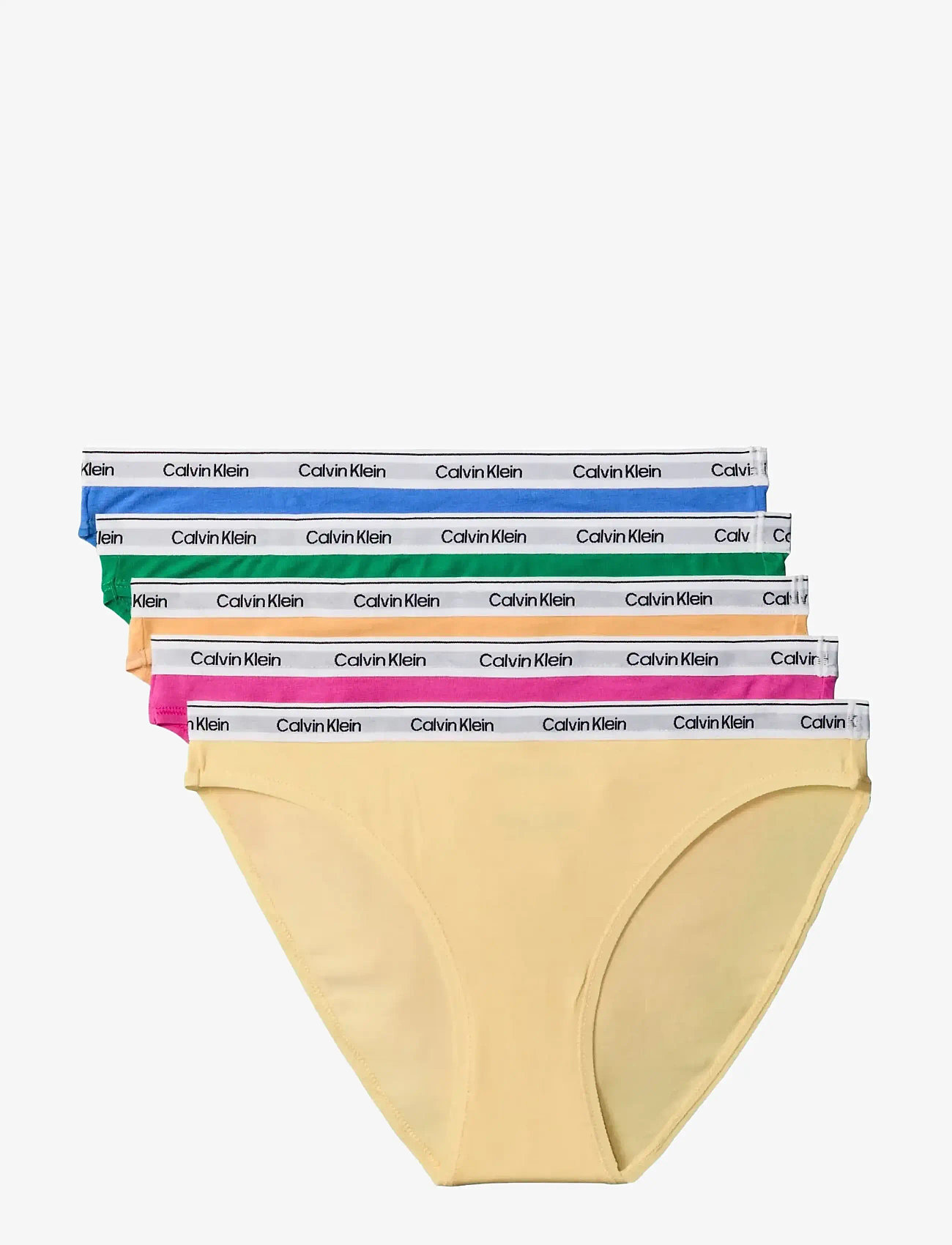Calvin Klein - BIKINI 5PK - slips - mardi gras green relay gold golden - 1