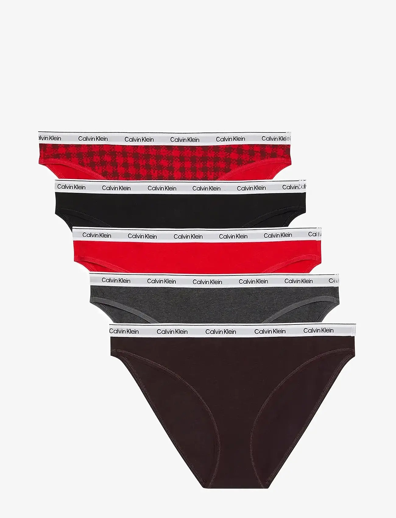 Calvin Klein - BIKINI 5PK - slips - blotched plaid+adreniline rush/blac - 0